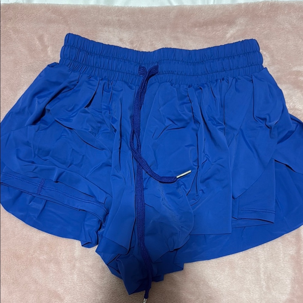 Women's Blue Athletic Shorts